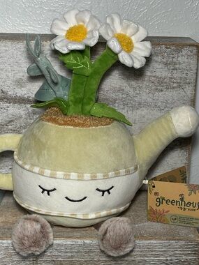 Greenhouse Plant Daisy Plush Soft Stuffed Potted Flowers Eileen 12" Brand New